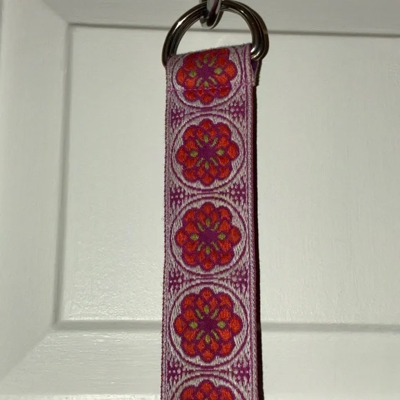 Floral Embroidered Belt - Purple/Pink and Red - Picture 7 of 13